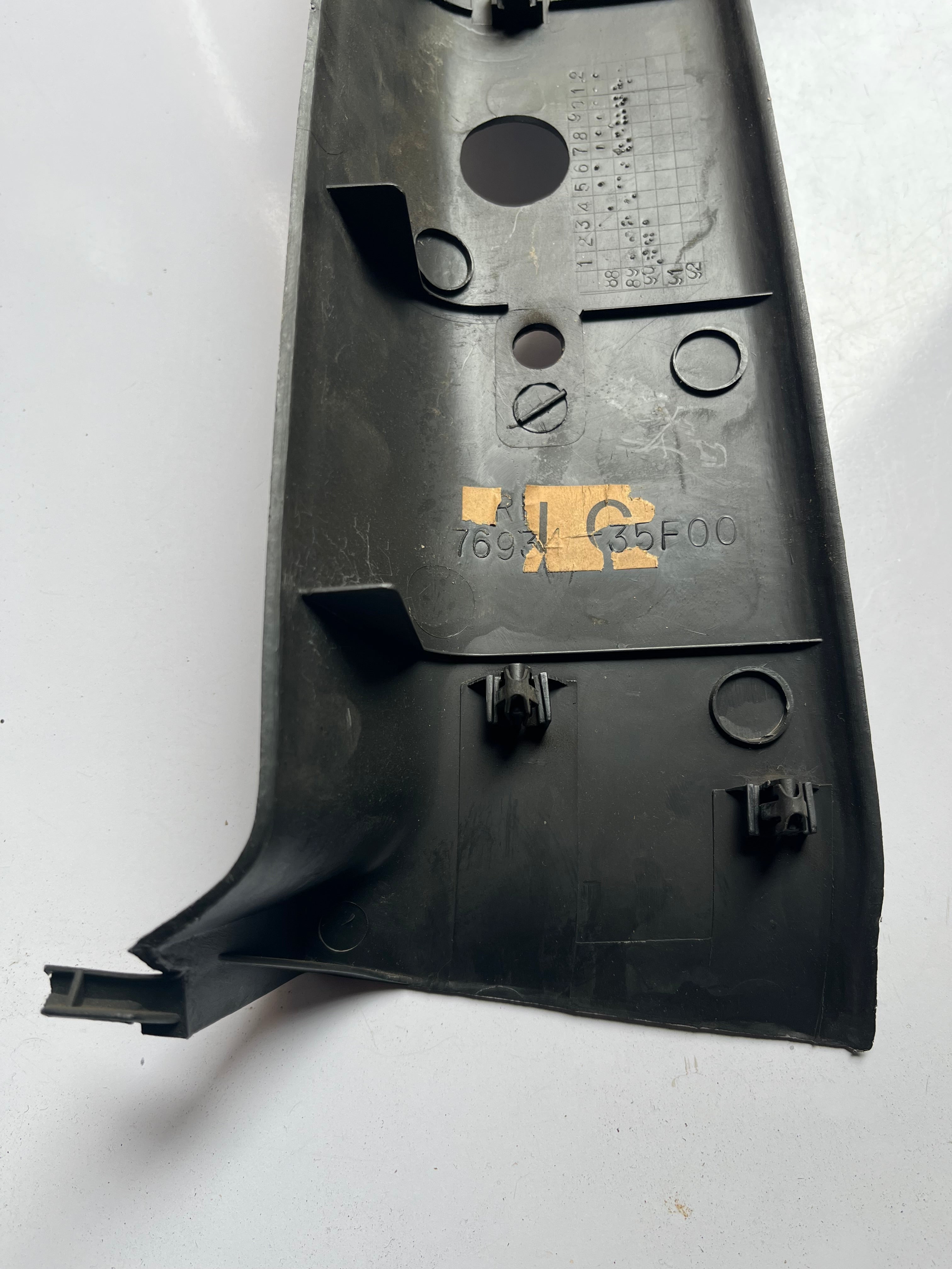 Nissan Ps13 Silvia B Pillar Interior Plastic Trim RIGHT Grey S13 7693435F00
