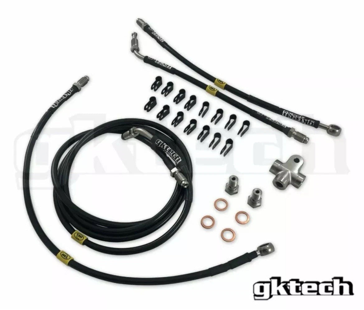 GKTech ABS Delete Kit RHD SS Braided Teflon Lined for S13 S14 S15 200SX Silvia